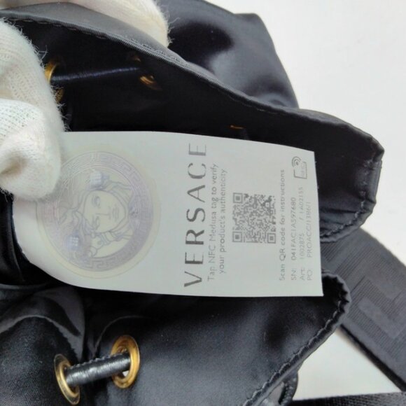 VERSACE Small Medusa Nylon Bucket Bag - Picture 13 of 13